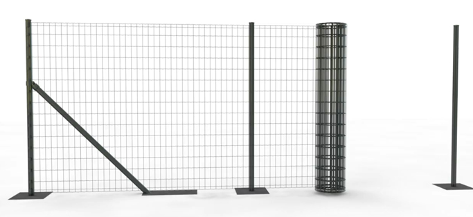 Install the roll euro fence
