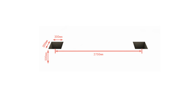 Measure and mark the post location as per the panel width
Dig holes for posts. In common, the post is 500mm longer than panel. So 300*300*500mm is ok.